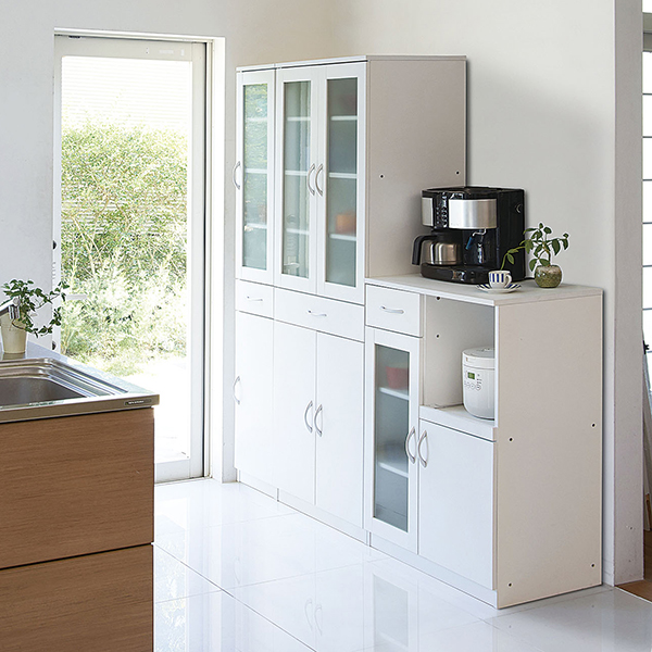 キッチンキャビネット/ハイタイプ/幅600/ISK-1860/ホワイト/ISK