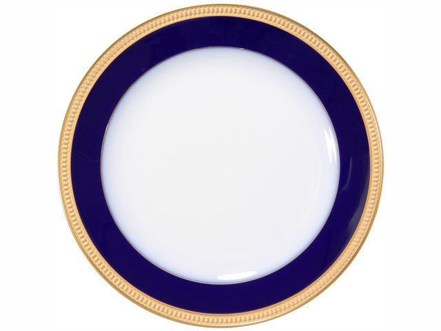 ロイヤルブルークラウン（瑠璃エンボス） 23cmフィッシュ皿