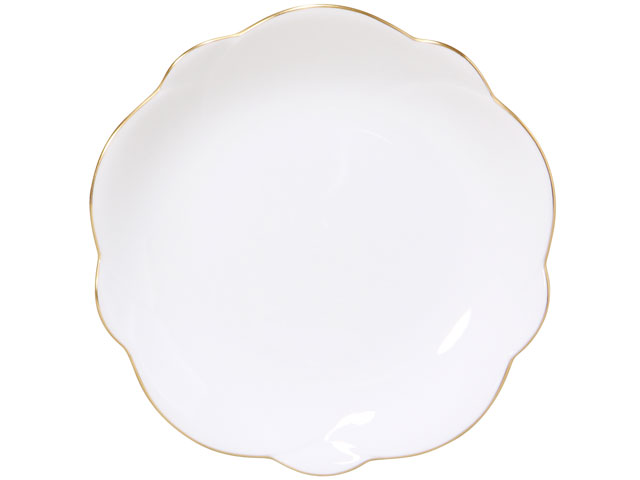 ゴールドライン 13cm梅型小皿