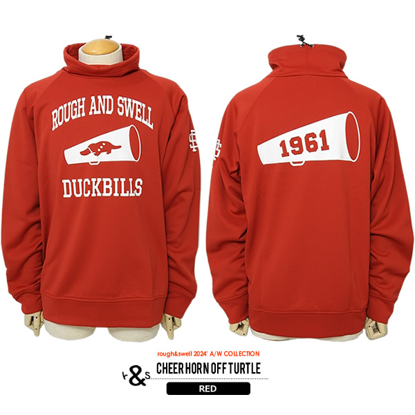 rough&swell［ラフアンドスウェル］CHEER HORN OFF TURTLE/裏起毛