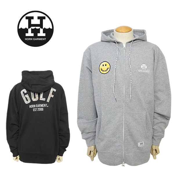 HORN GARMENT［ホーンガーメント］Aliso Hoodie/裏毛ジップアップ