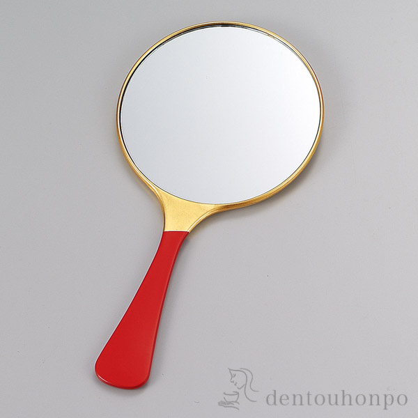 送料無料】 手鏡 みやび スタンド付 / ハンドミラー コンパクト お土産