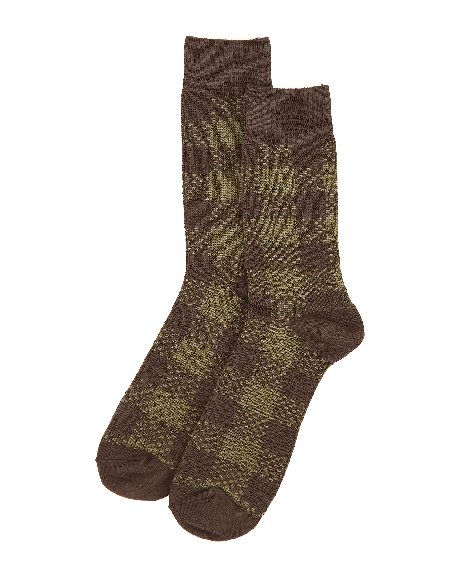 チェック柄ソックス / 靴下 メンズ ブロックチェック ankoROCK(アンコ