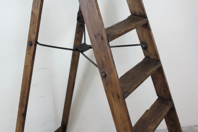 SIMPLEX社製 ウッドラダー 脚立 ステップラー アンティーク イギリス