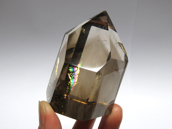 高品質 ナチュラルスモーキーシトリン 水晶ポイント マダガスカル産