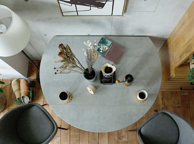 昇降・伸縮テーブル AILL（アイル）｜北欧・ヴィンテージインテリア