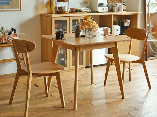 ダイニング3点セット RIVER（リバー）幅80cmタイプ｜北欧