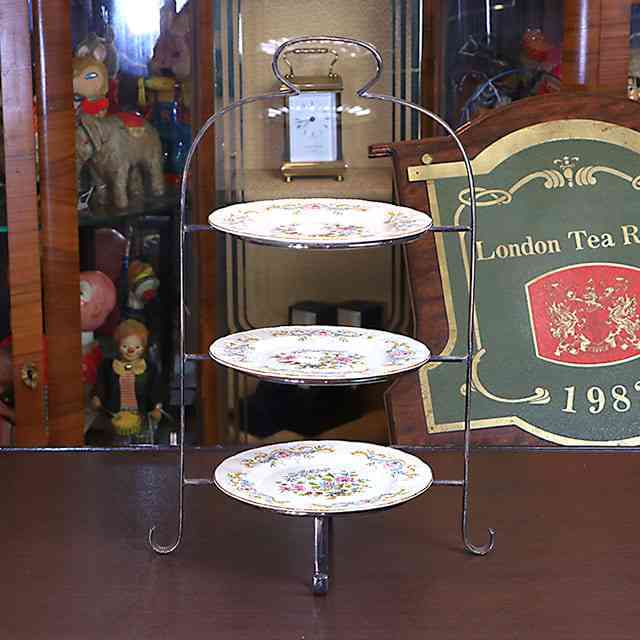 中古】Walker & Hall（ウォーカー＆ホール） アフタヌーンティー用3段