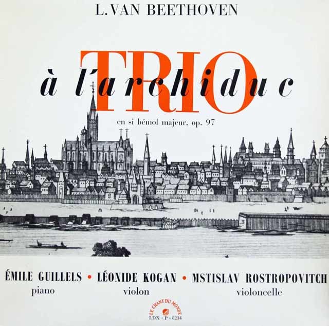 LP レコード コーガン、ロストロポーヴィチ&ギレリスのベートーヴェン