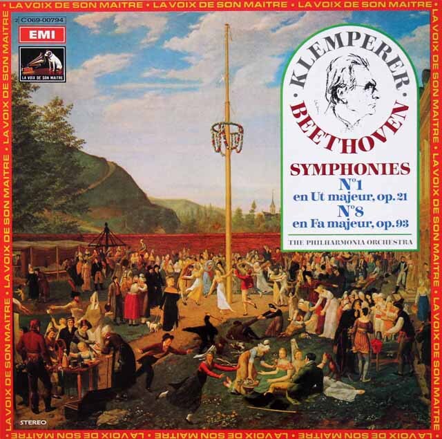 LP レコード クレンペラーのベートーヴェン/交響曲第1、8番 仏EMI(VSM