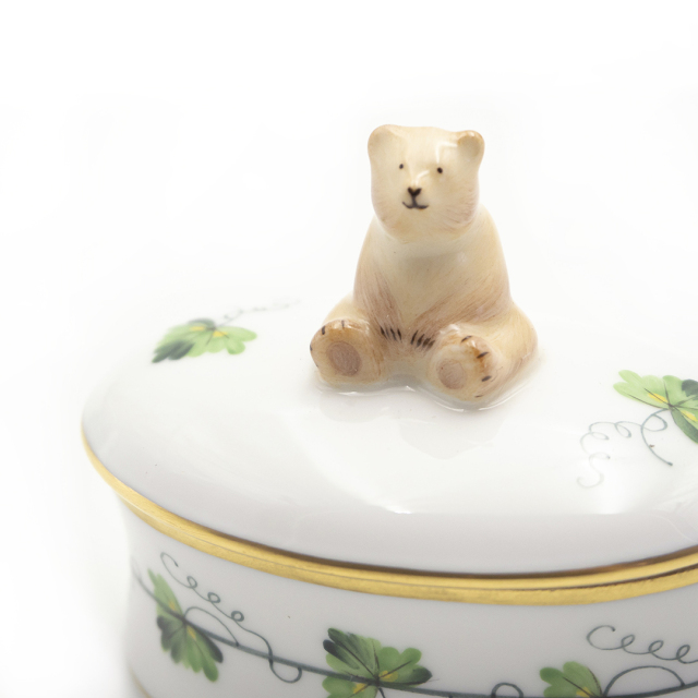 ウィーンからくさ] オーバルボックス クマ