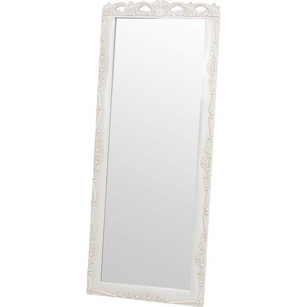 ミラー 姿見ミラー 大型ミラー 姿見 鏡 ホワイト ロココ調 クラシック