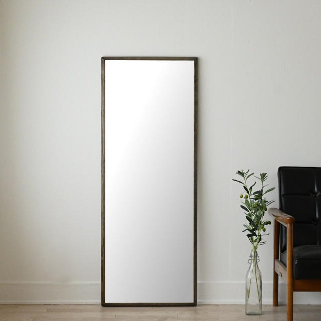 SENNOKI ステラ 全身鏡 姿見 壁掛けミラー 天然木 ホワイトアッシュ 48