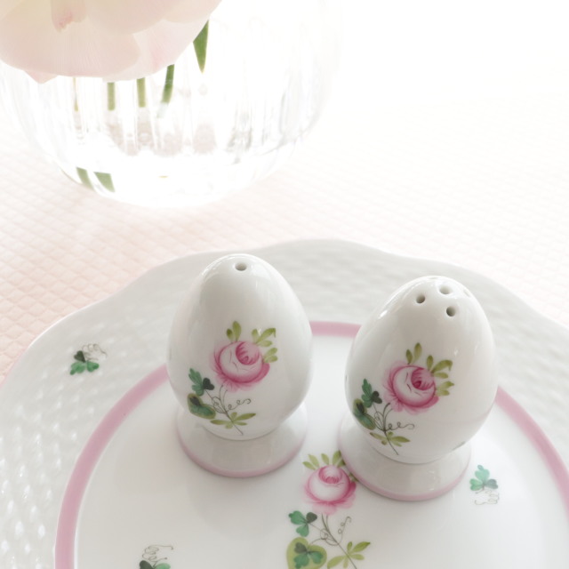 ☆再入荷☆Herend VRH-X4 ウィーンの薔薇ピンク ソルト＆ペッパー