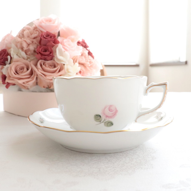 Herend ヘレンド ウィーンの薔薇ゴールド 淡いローズシリーズ