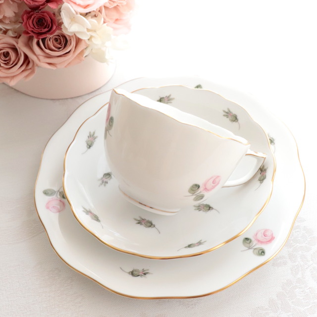 Herend ヘレンド ウィーンの薔薇ゴールド 淡いローズシリーズ