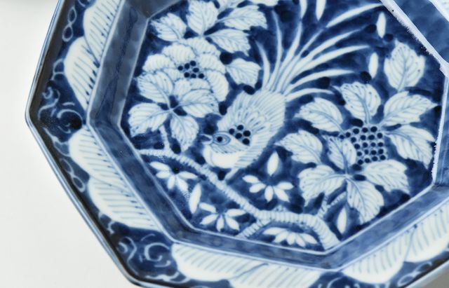 岩永 浩 花鳥外濃文八角5寸皿 ｜ 暮らしのうつわ花田 和食器 通販