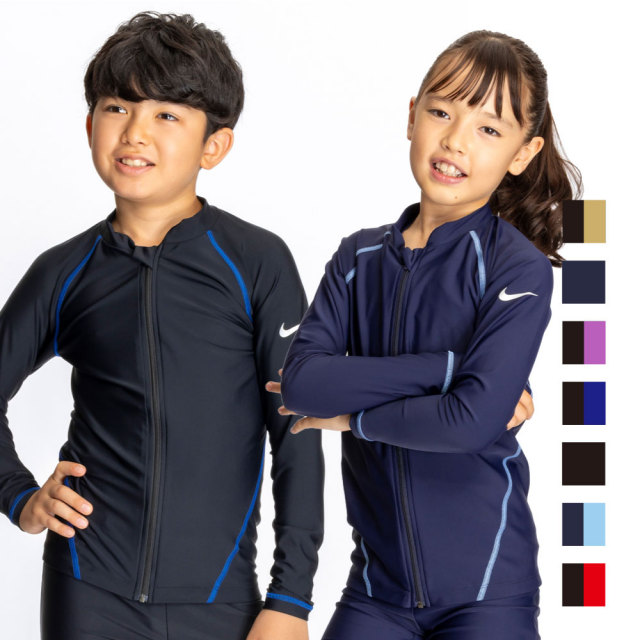NIKE SWIM公式】ナイキ SS25 ユニセックスジップ付き長袖ラッシュ