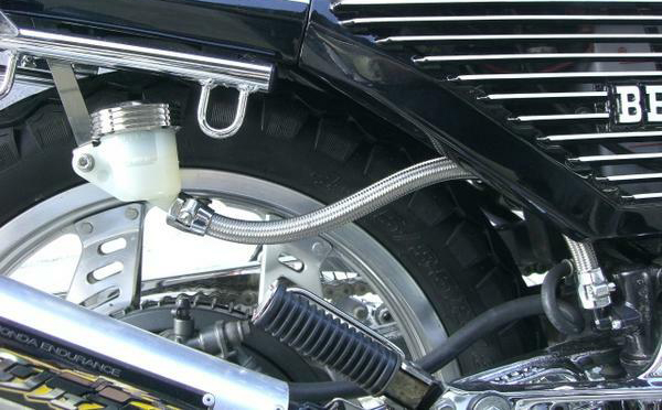 CBX400F リアブレーキタンクキット ブルー