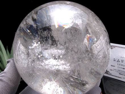 産地直送】☆虹入り！☆贅沢な一品！厳選レムリアン水晶使用☆古代の