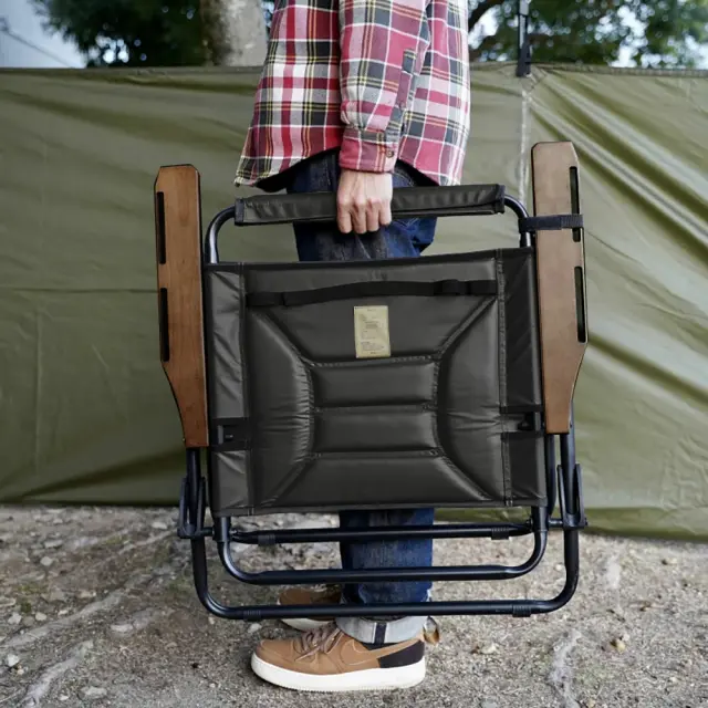 HIGH BACK RECLINING LOW ROVER CHAIR｜BLACK｜ハイバック