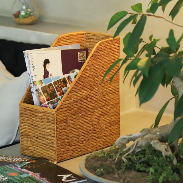 書類立て1枠 (RCB262) Rosily(ロージリー) バリ島 アタかご雑貨