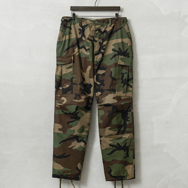 実物 新品 デッドストック 米軍 BDU WOODLAND CAMO カーゴパンツ