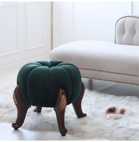 パンプキンスツール かぼちゃ チェア オットマン アンティーク調