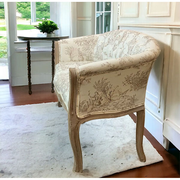 フレンチシャビーインテリア 2Pソファ ラブソファ （Toile de Jouy