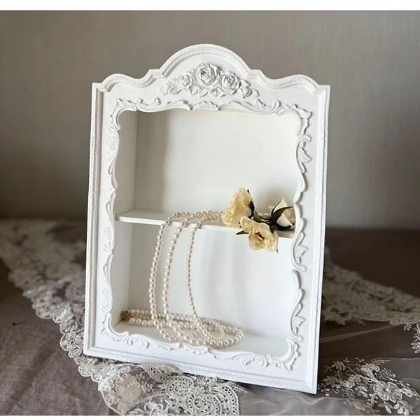 アンティーク シャビーシック ウォールシェルフ ディスプレイラック