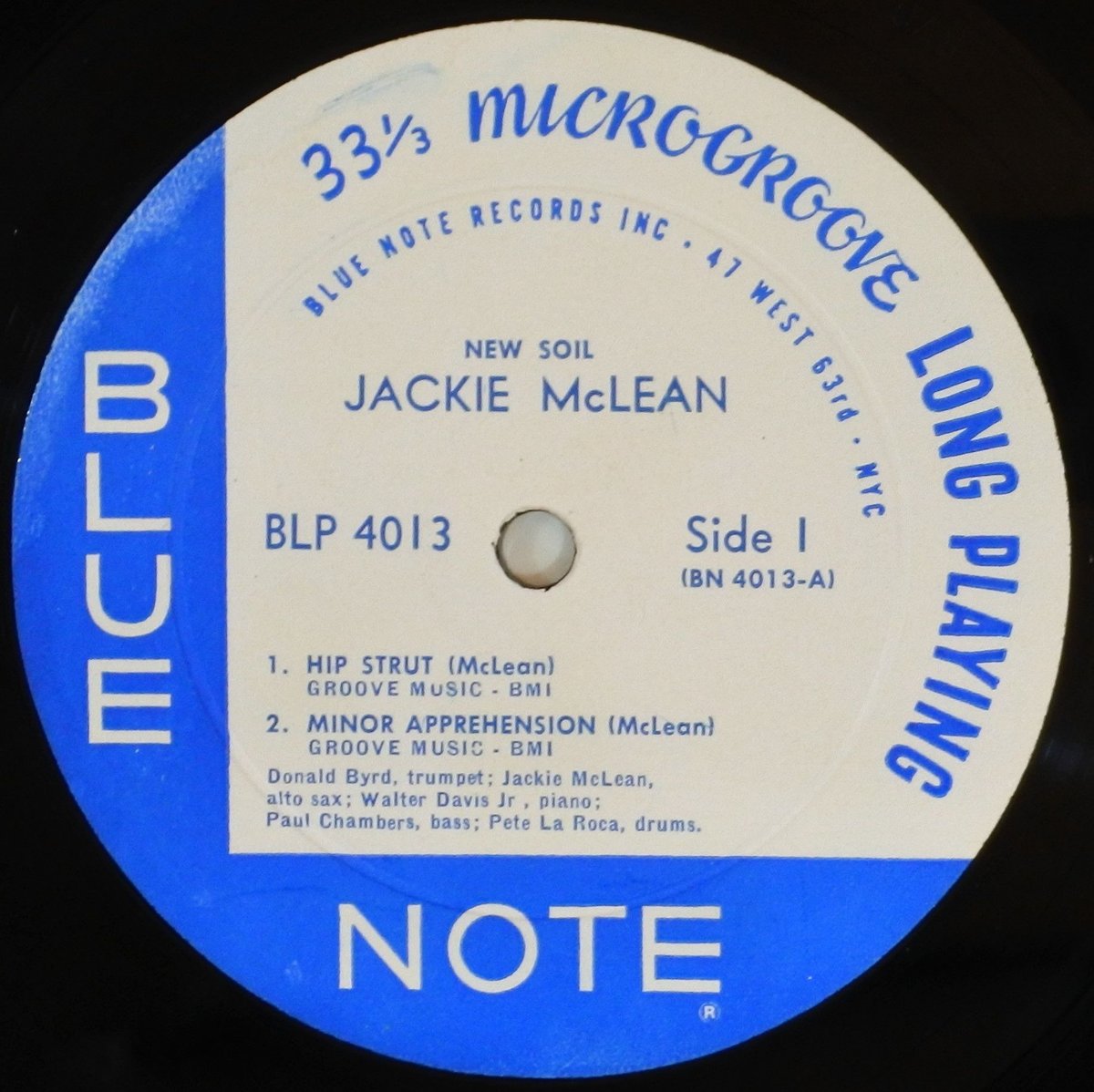 Jackie McLean ‎– New Soil （Blue Note ‎– BLP 40