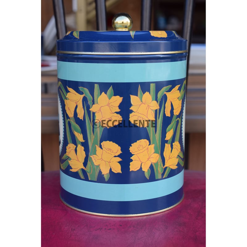 北欧ヴィンテージ】【イヤマ】イヤマちゃん レトロブリキ缶 LL