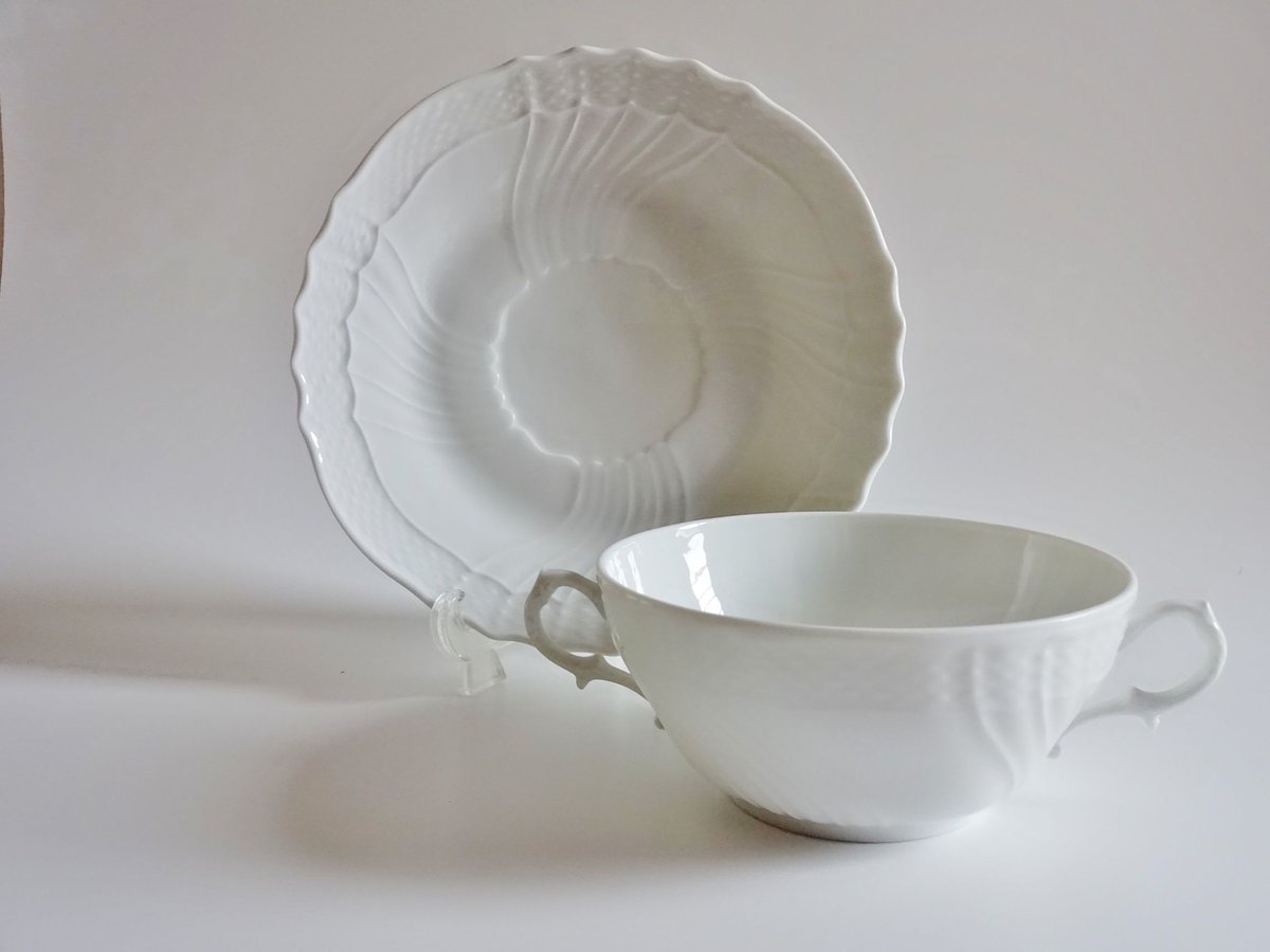 リチャードジノリ ベッキオホワイト スープカップ＆ソーサー | 神戸