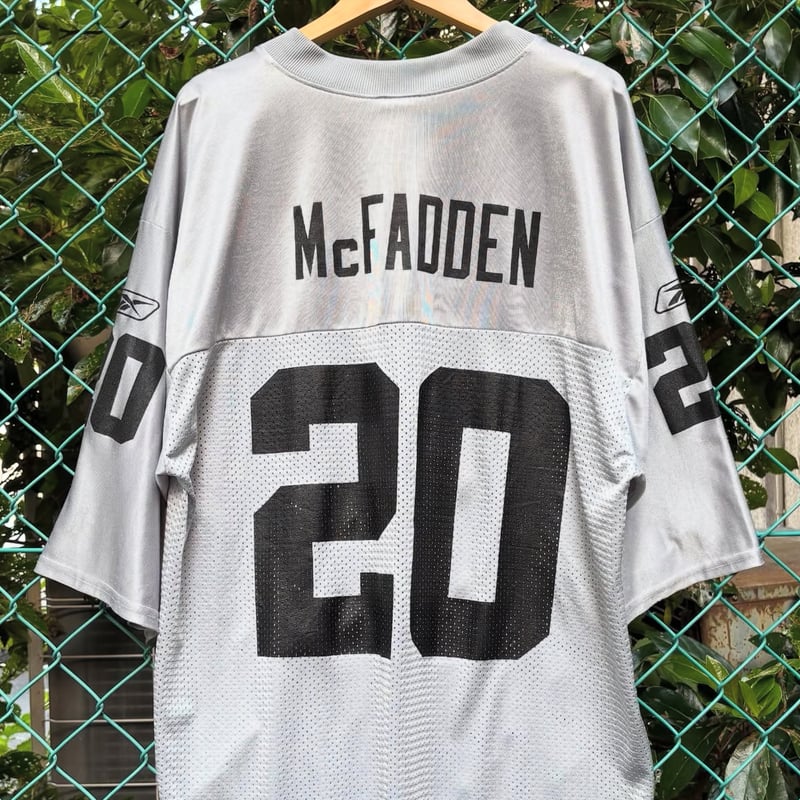 Reebok NFL レイダース メッシュゲームシャツ | CUSTOM FEVER