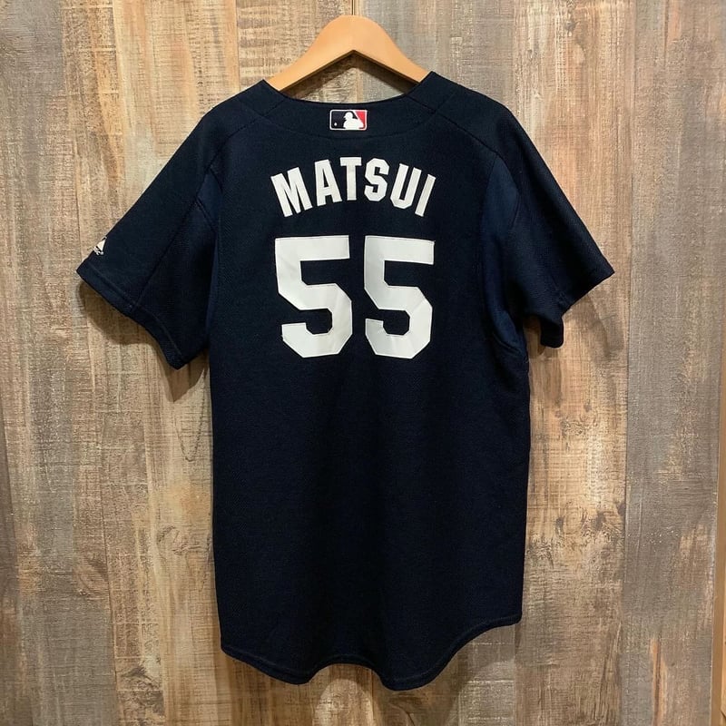USA製 Majestic Athletic NY ベースボールシャツ | CUSTOM FEVER