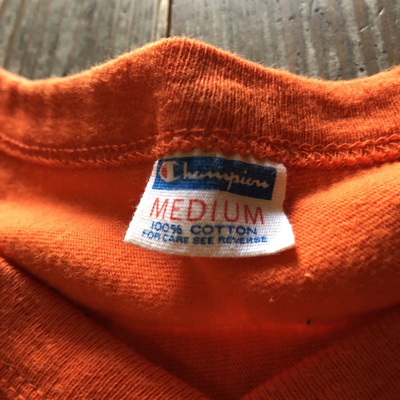 70年代バータグチャンピオンフットボールTシャツ M | CUSTOM FEVER