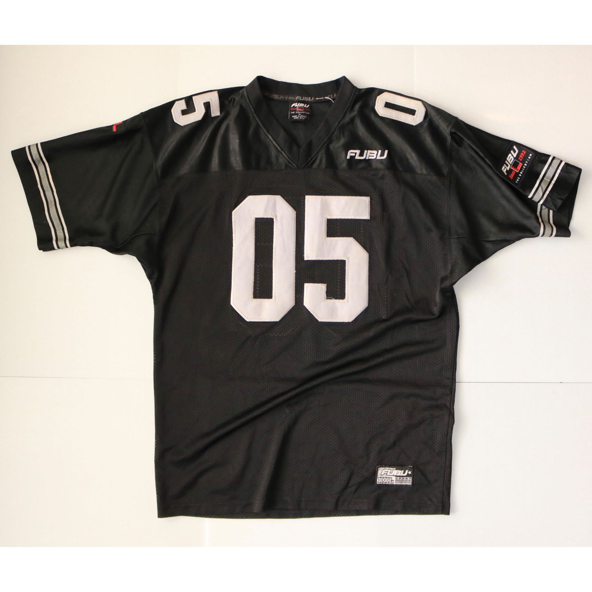 古着】FUBU GAME SHIRT Jersey Top Black Size L | N
