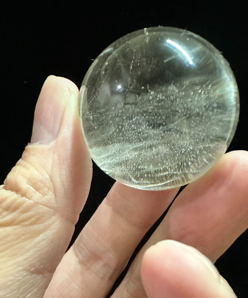 天然水晶 丸玉 39㎜ | うさぎ屋