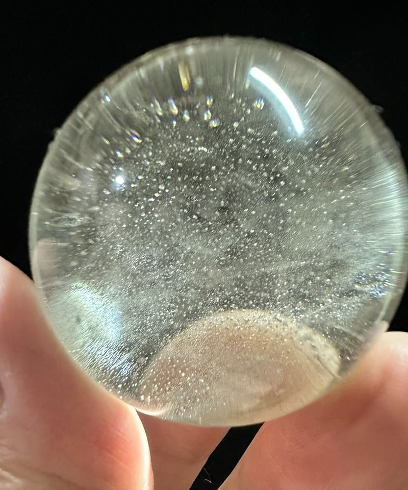 天然水晶 丸玉 39㎜ | うさぎ屋