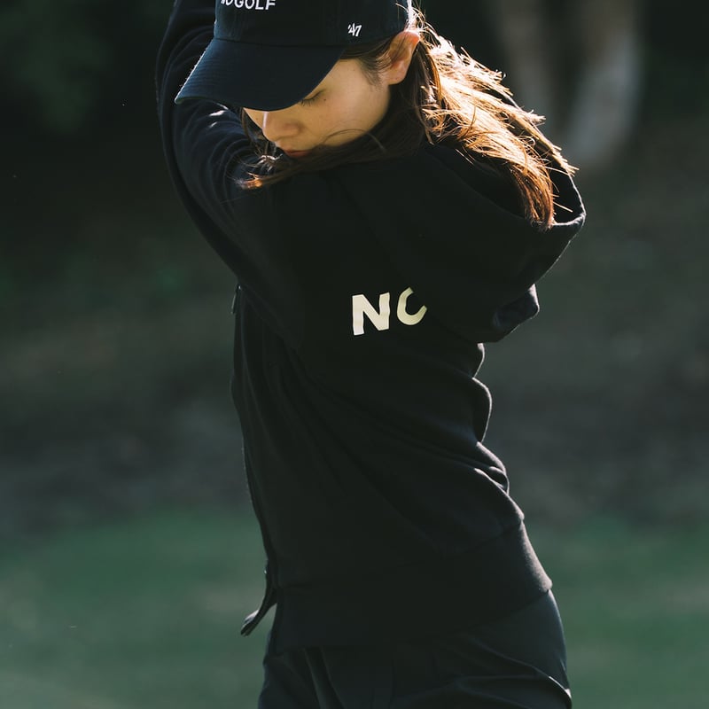 NO GOLF ZIP HOODIE - Black | CLUBHAUS | クラブハウス