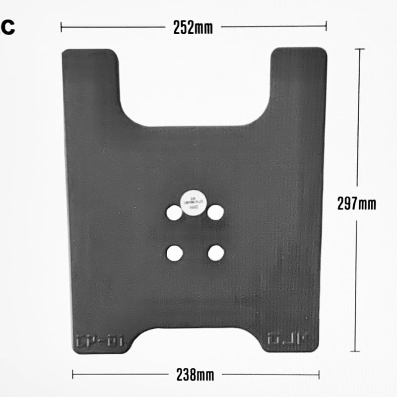 OJK CARVING PLATE 01 for FREESTYLE【MIDDLE/ BLAC
