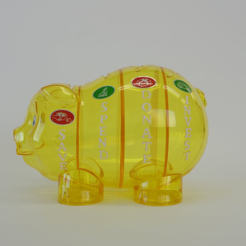 ハッピー・マネー®のピギーちゃん(Piggy Bank ﾋﾟｷﾞｰﾊﾞﾝｸ)（同色12個