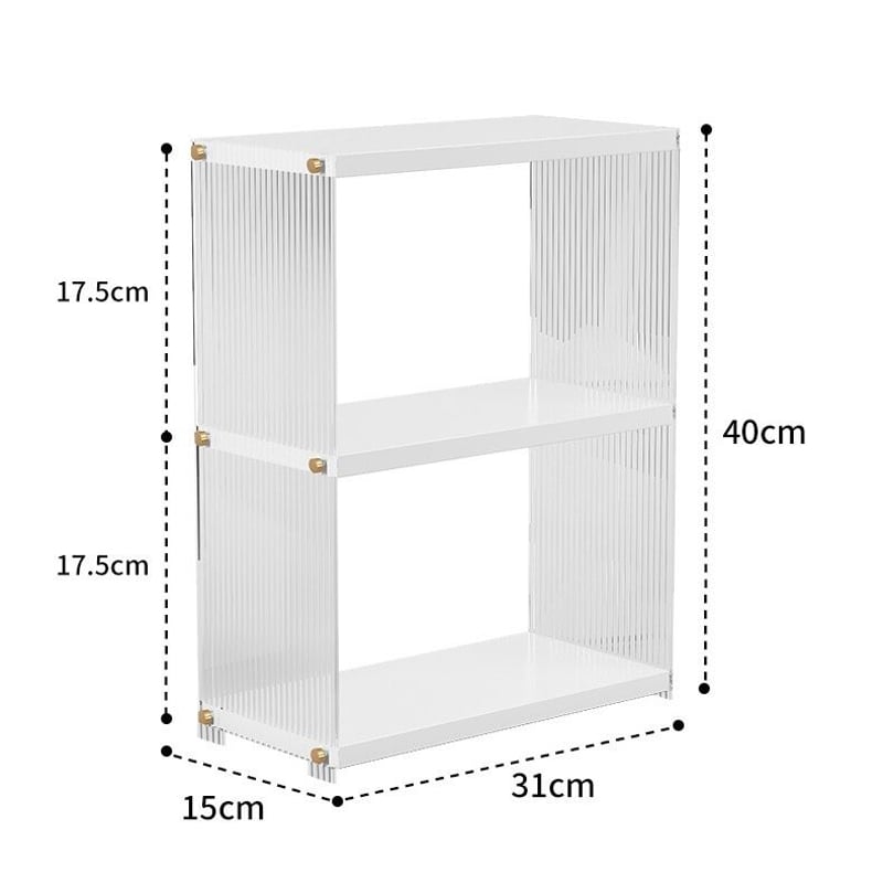 クリア ホワイト アクリル 収納 ディスプレイラック | 70PARK