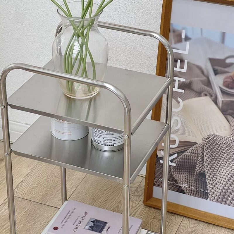 モジュール ステンレス 3段 ラック サイドテーブル | 70PARK
