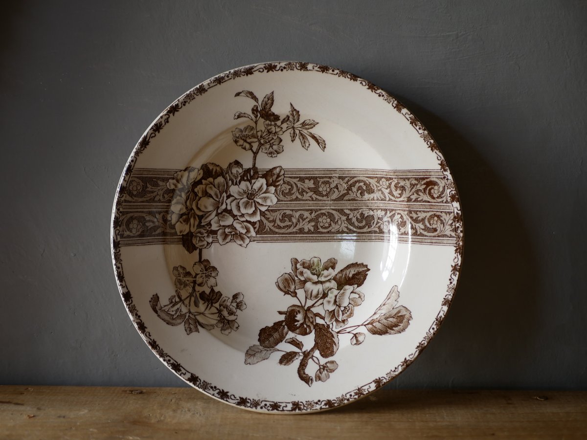 A 秋色 エミール・ブルジョワ アンティークプレート フランス