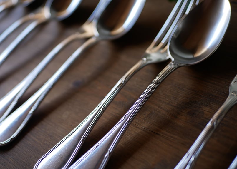 CHRISTOFLE モノグラム クリストフル スプーン＆フォーク リュバン