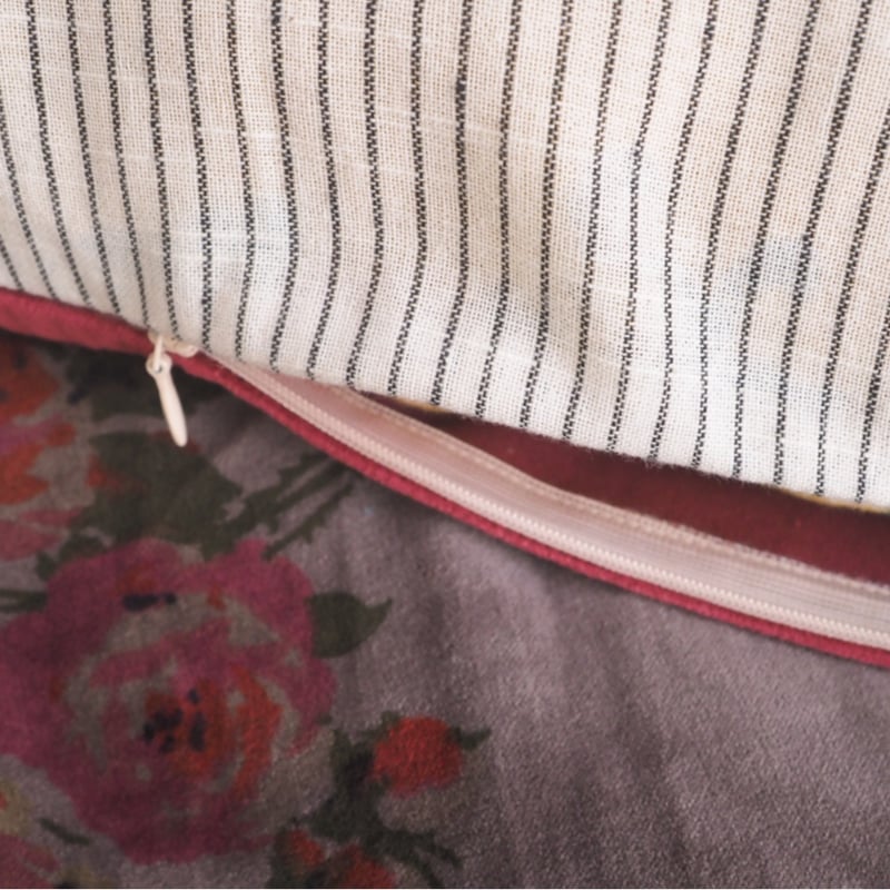 bagaille バガイユ クッションカバー velour red 45x55 中材なし |