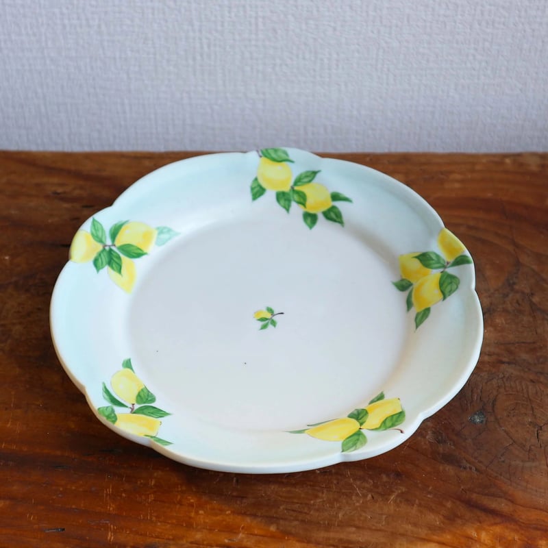 花形リム皿6寸（檸檬/バイカラー）/ 阿部慎太朗 | モノスタイル onlineshop