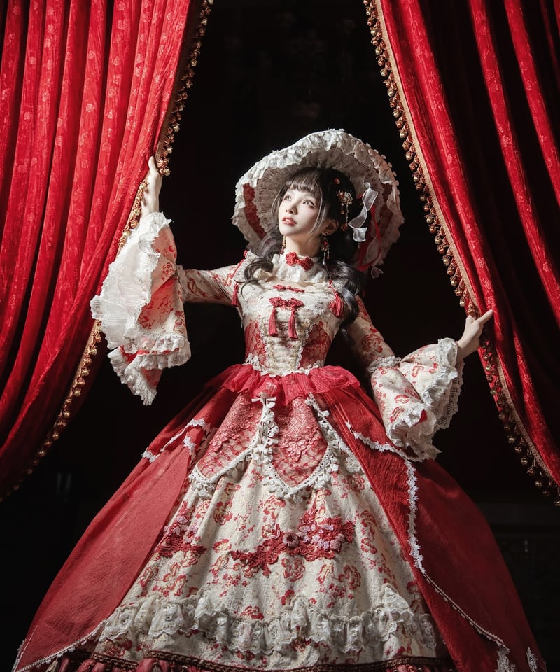 HinanaQueena / 洛璃 ロングドレス ウエディングドレス セット [LO1560]