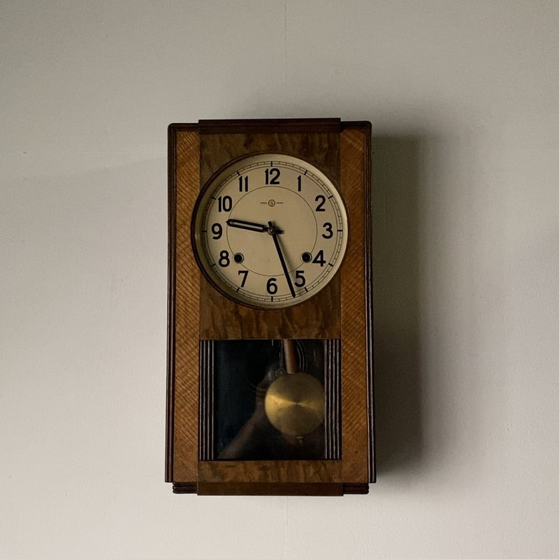 SEIKOSHA 精工舎 セイコー社 古い柱時計 木製 / 真鍮 振り子時計